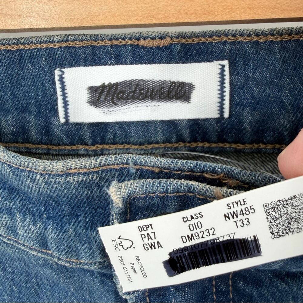 Madewell The Tall Longline Straight Jean Size 33T - Picture 5 of 11